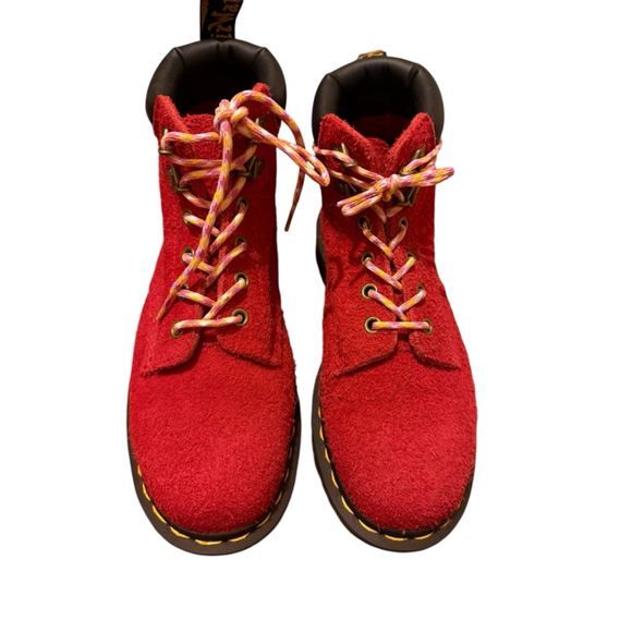 Dr. Martens Red 939 long napped suede Size 8 - Picture 5 of 7